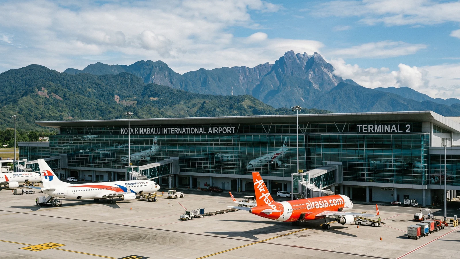 KKIA aircraft on tarmac with terminal building in background