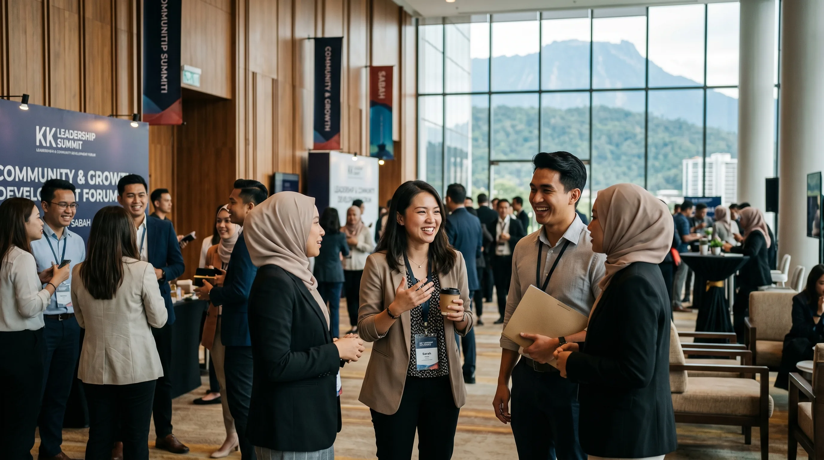 Young Malaysian professionals at a JCI leadership training workshop in Kota Kinabalu